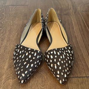 J. Crew Leopard Print Pointy Toe Flats Size 9